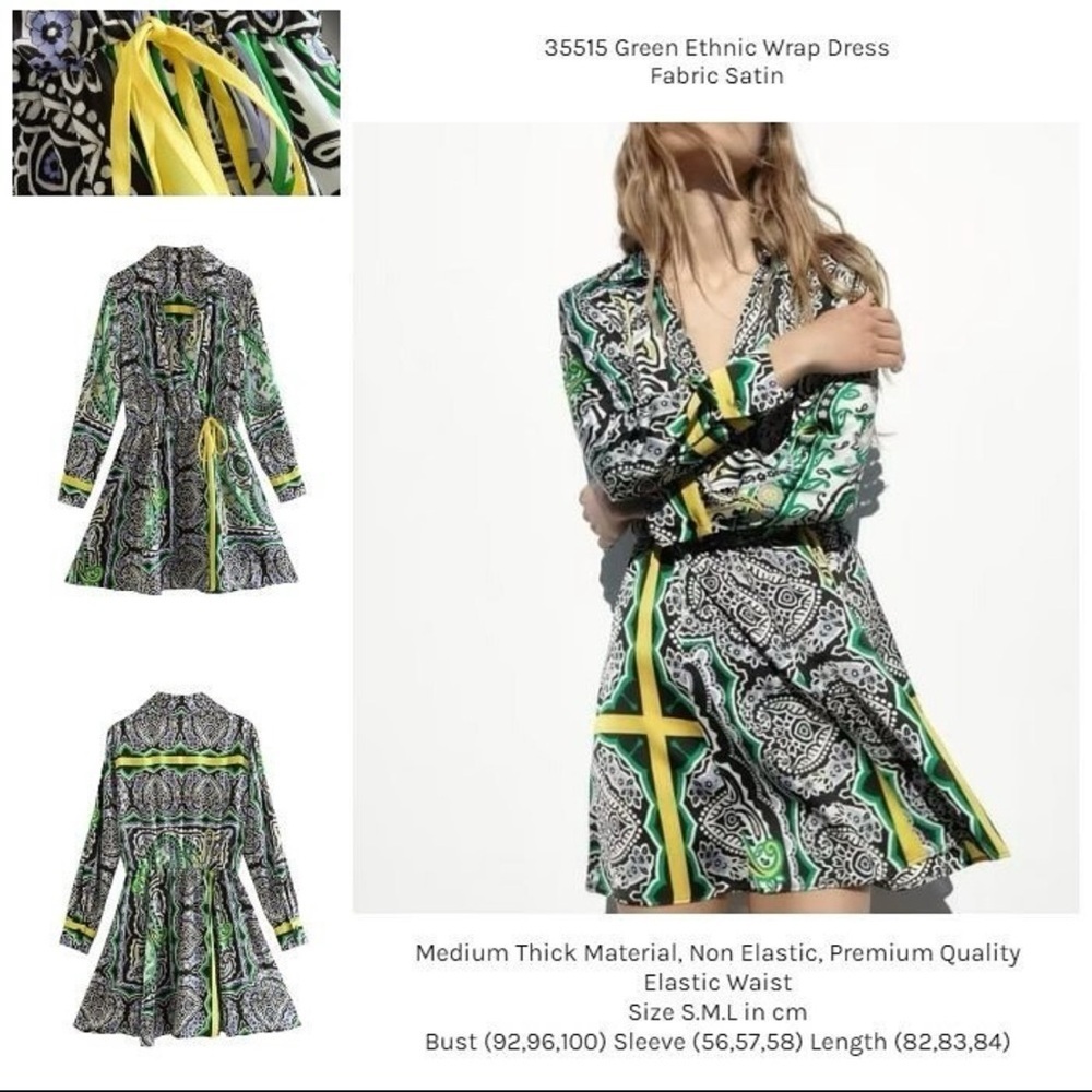 PRINTED MINI DRESS - Picture 4 of 10